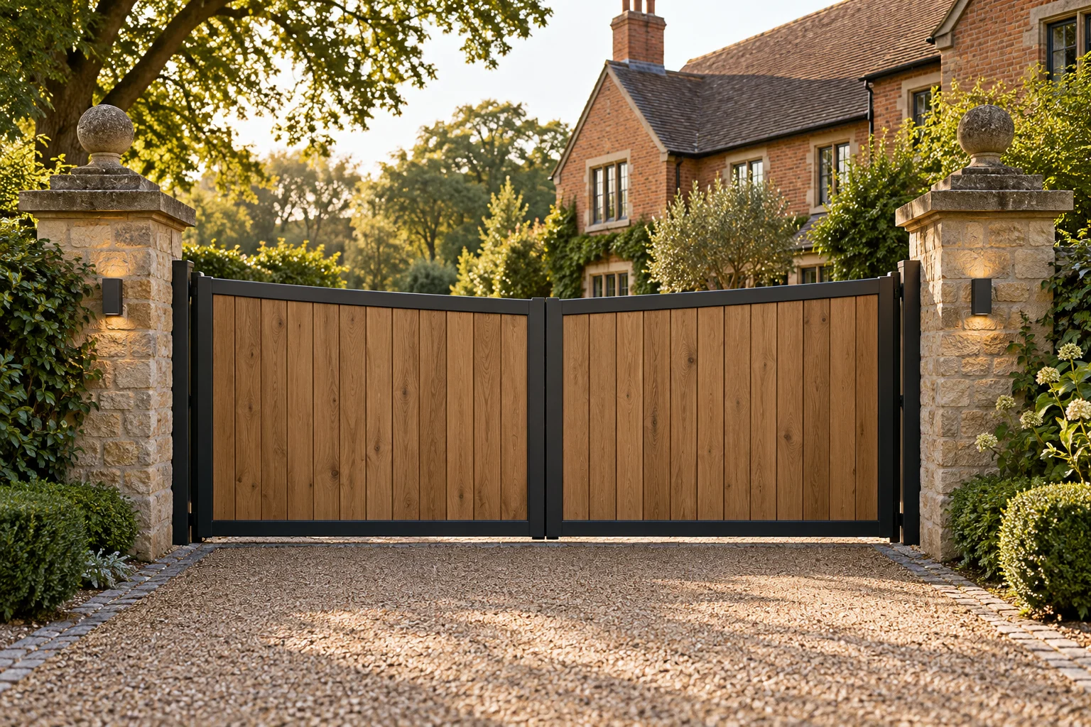 Timber Gates — AI-generated illustrative concept